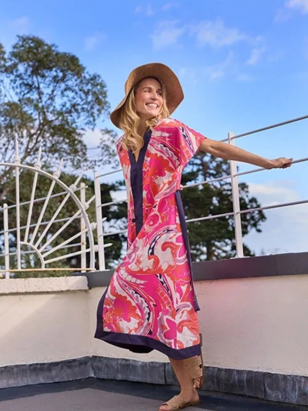 Orange and Pink Kaftan